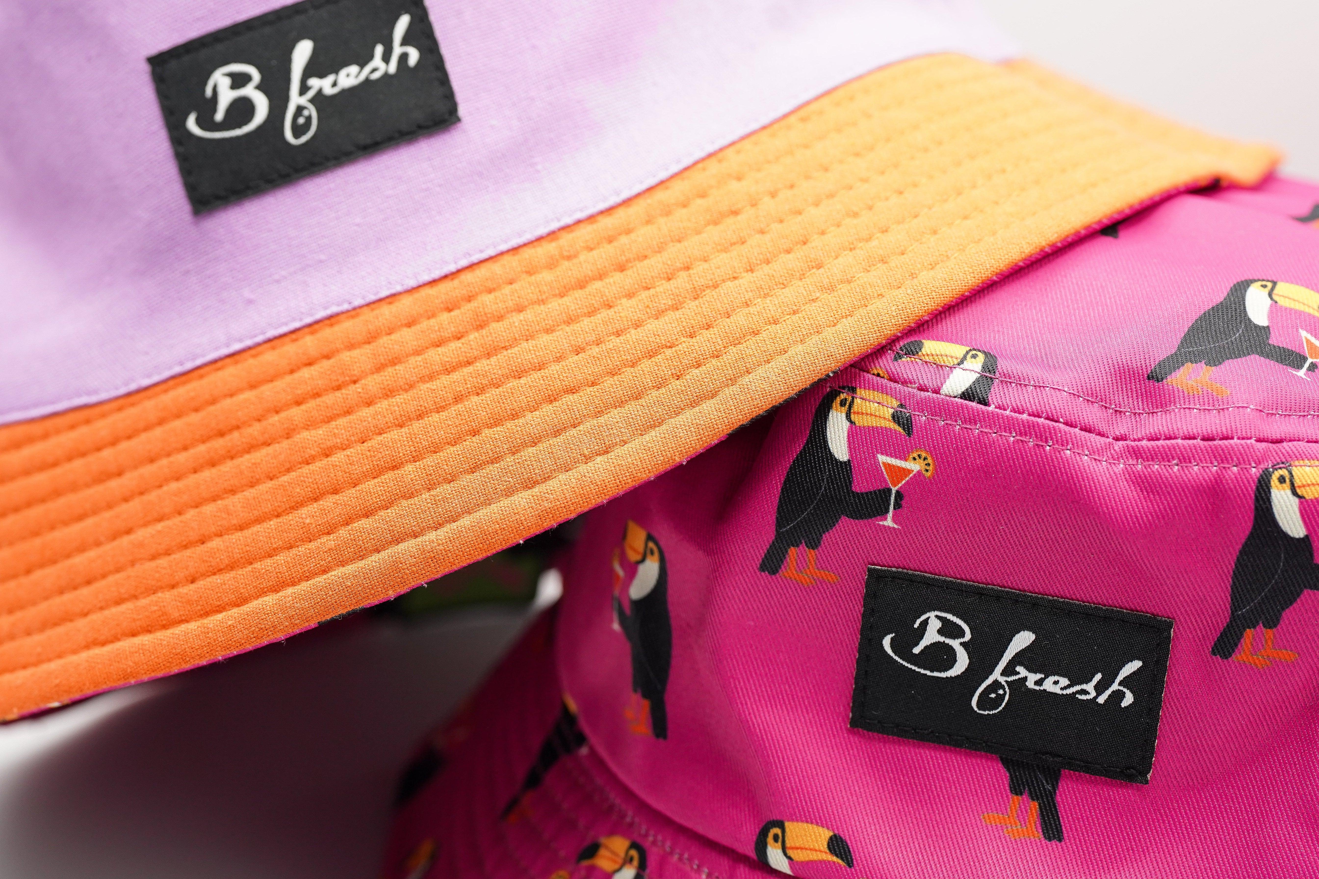 pink and orange bird head piece 