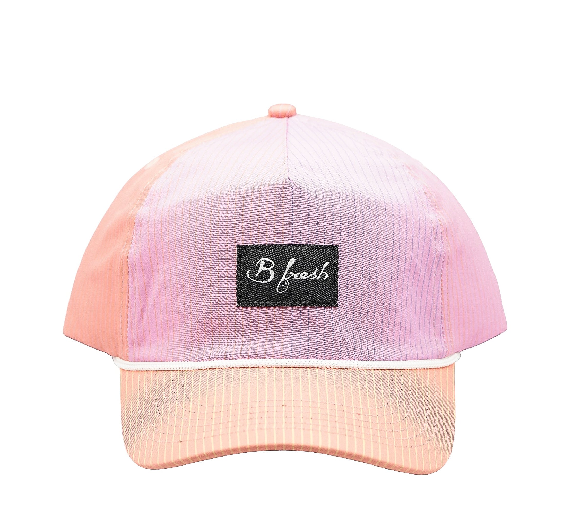 pink and peach hat 