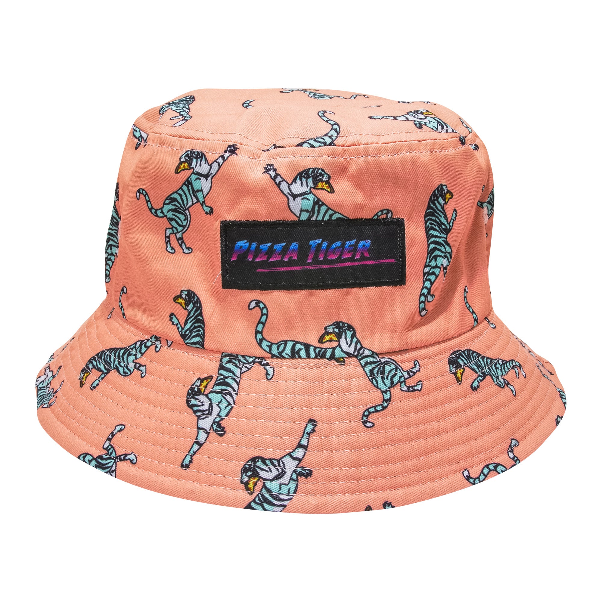 Children's Pizza Tiger - Reversible Bucket Hat