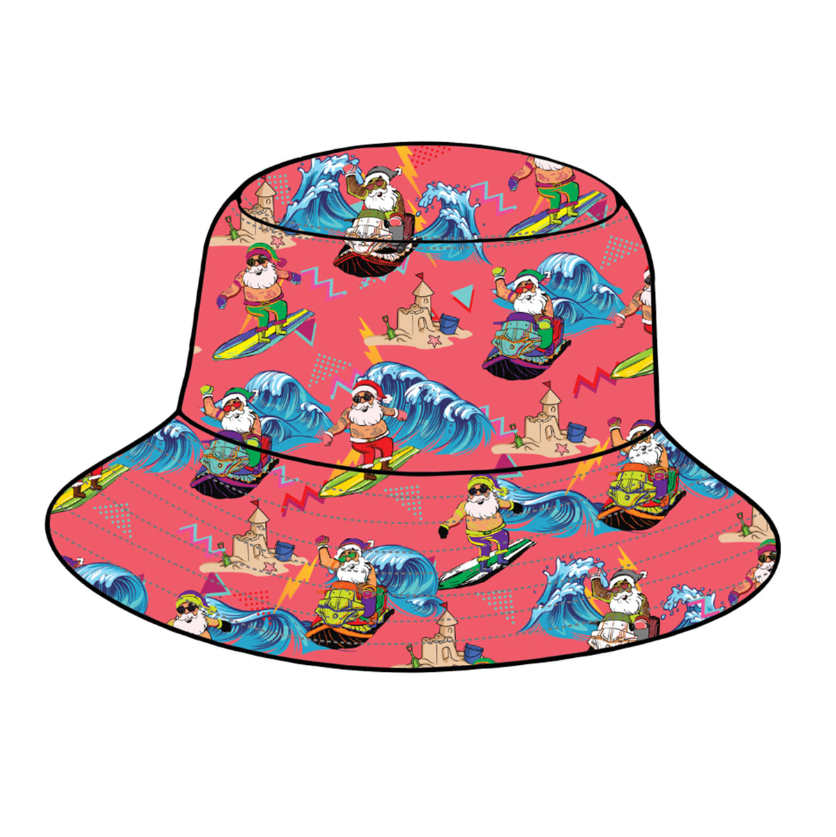 Send It Santa - Reversible Bucket Hat