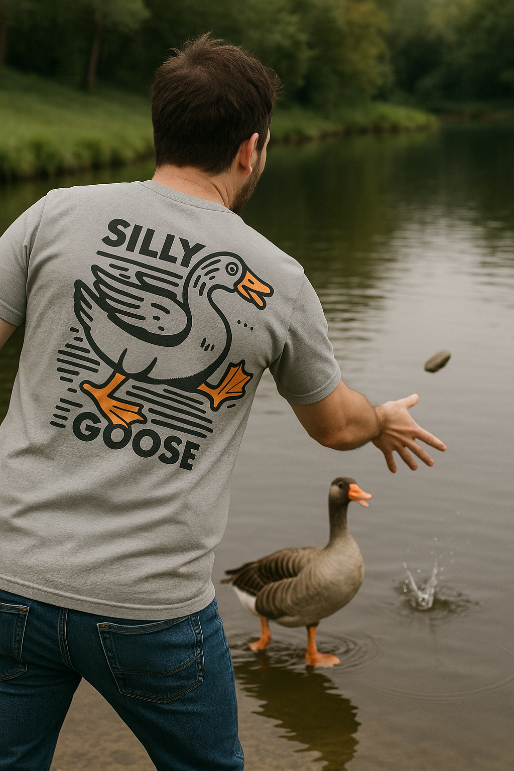Silly Goose Drop Shoulder T-shirt