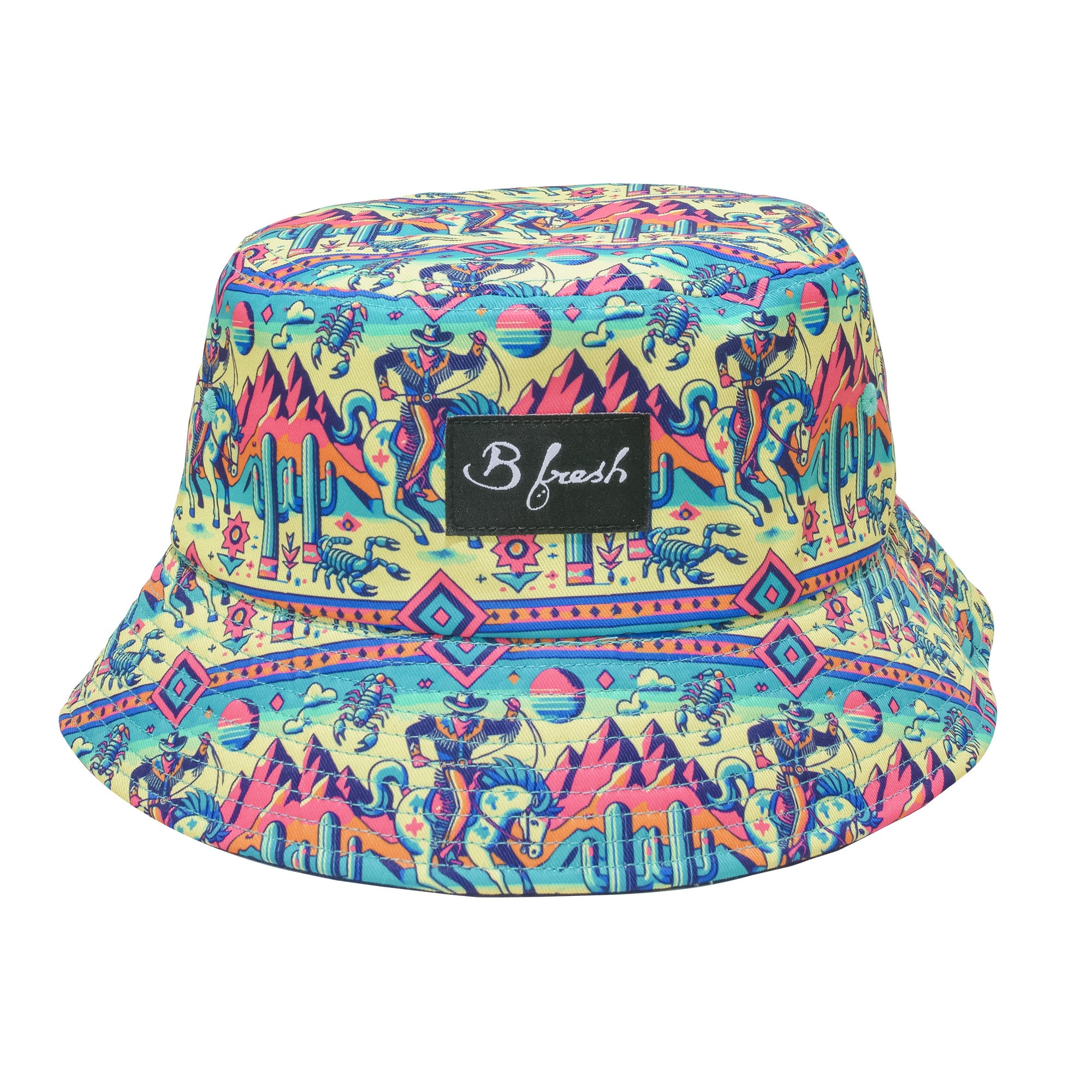 Giddy up western themed bucket hat