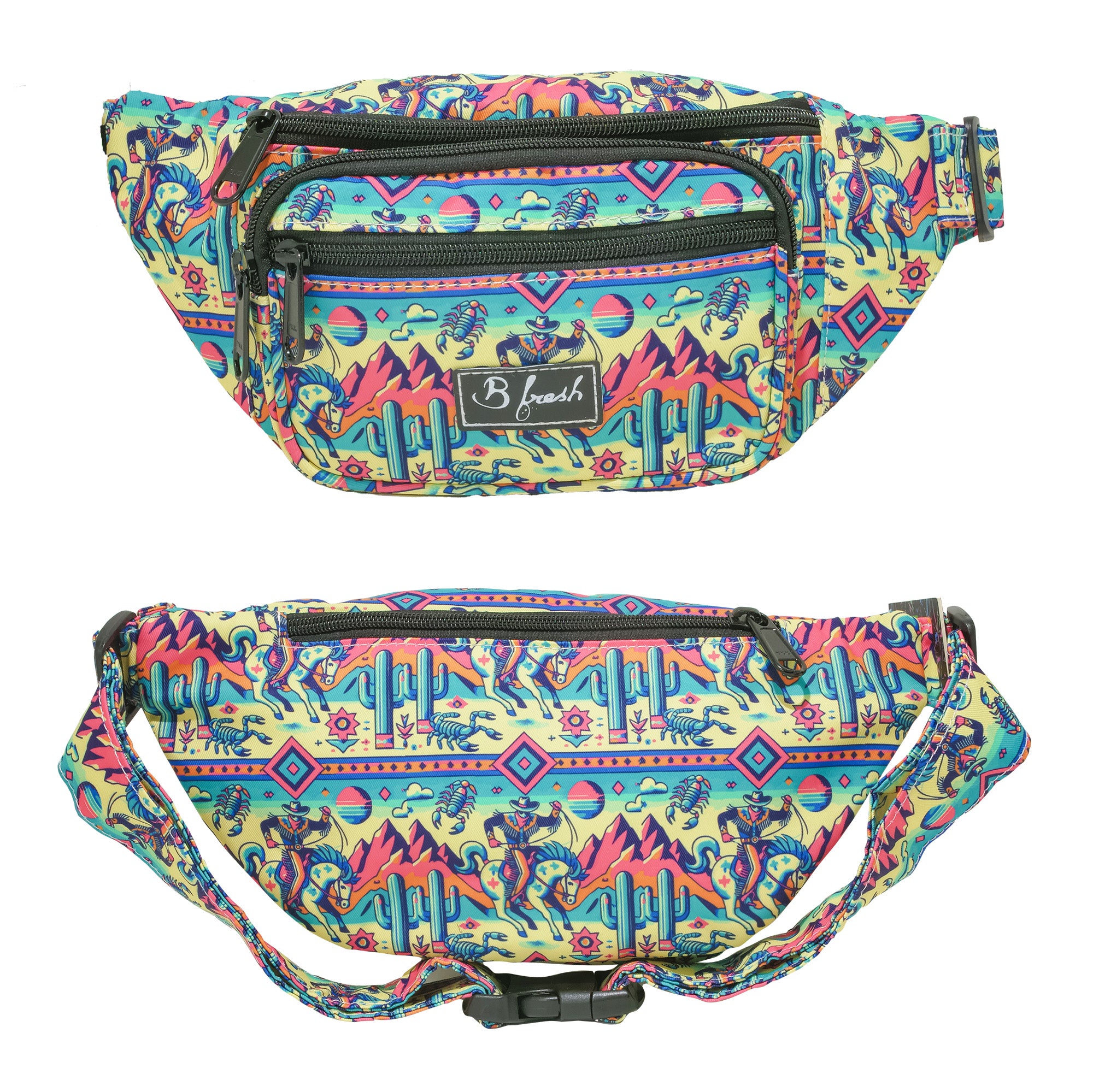 retro western themed fanny pack