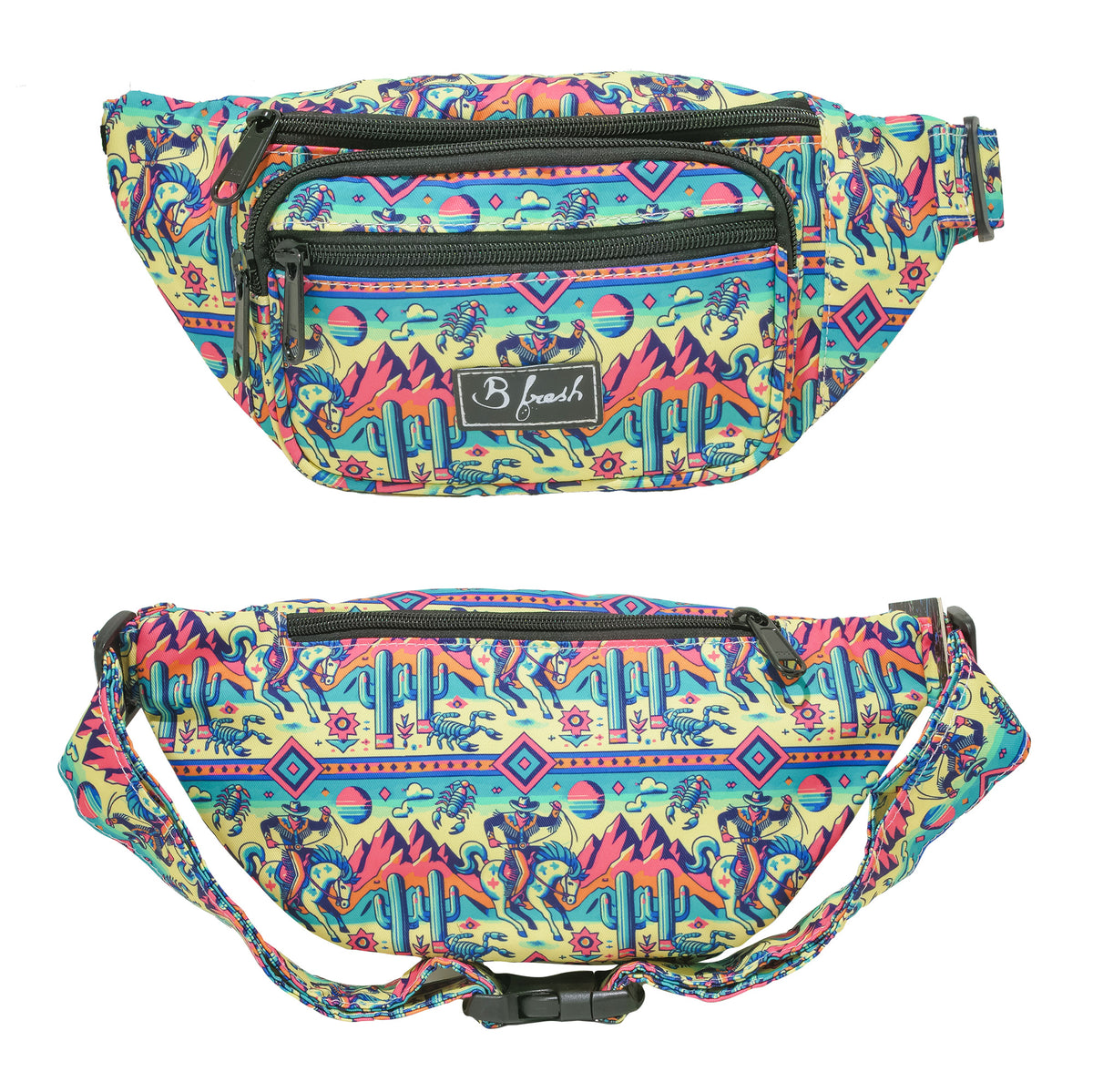 retro western themed fanny pack