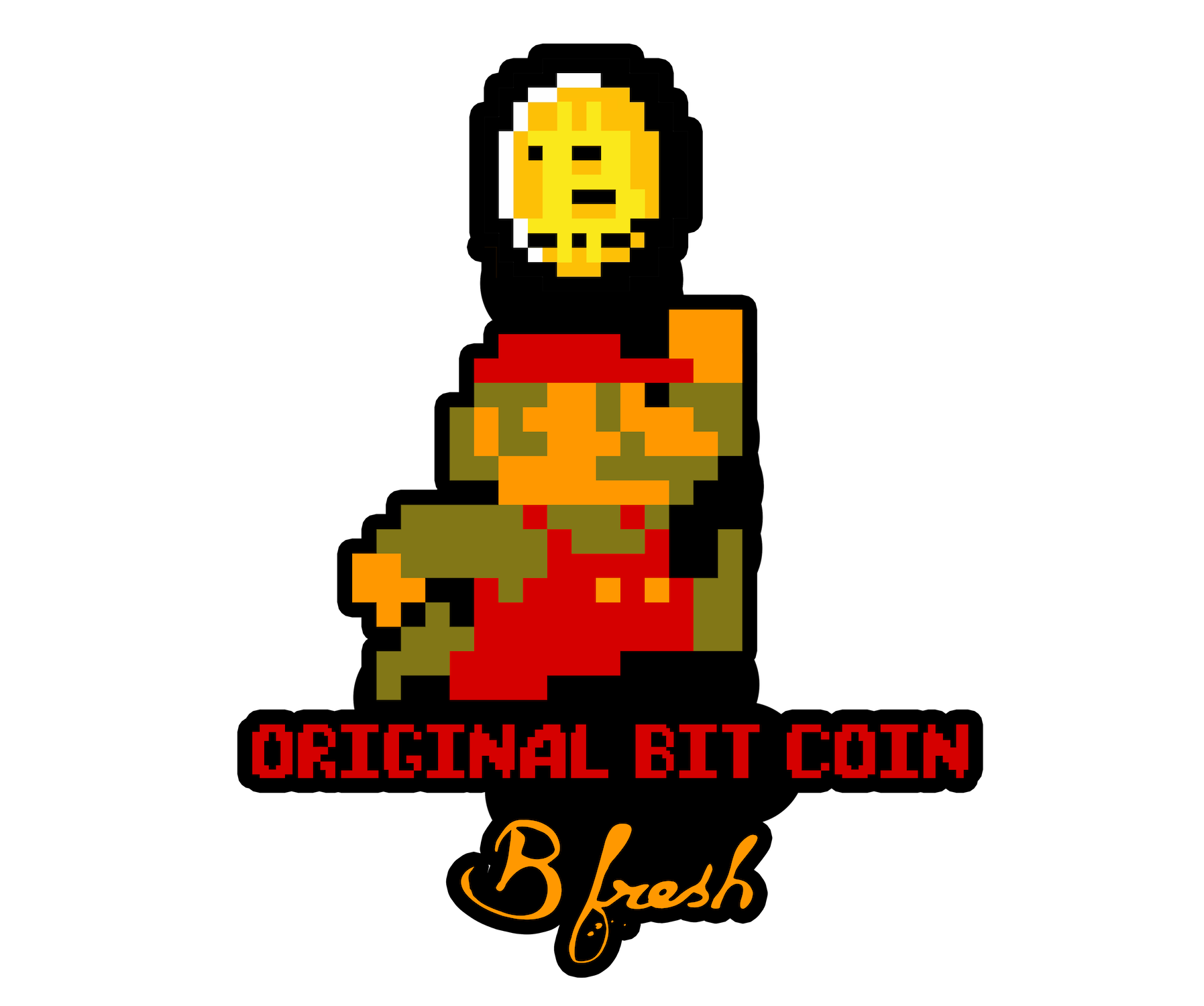 Original Bit Coin - Sticker - B Fresh Gear