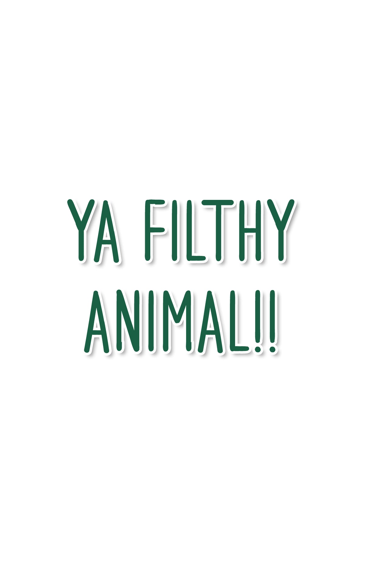 Ya Filthy Animal Christmas Card Kevin McCallister holiday card