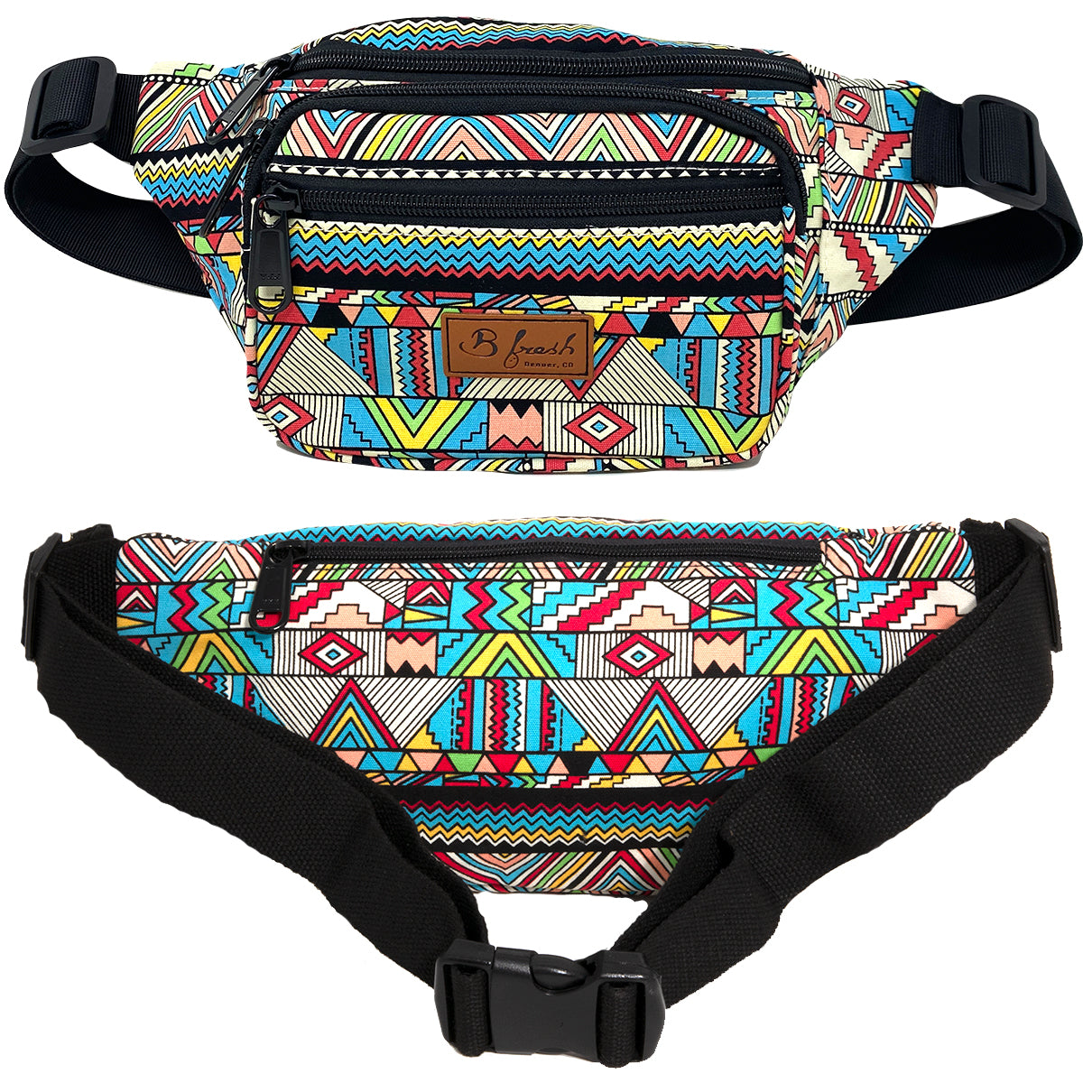 Tribal Pattern Canvas Fanny Bag