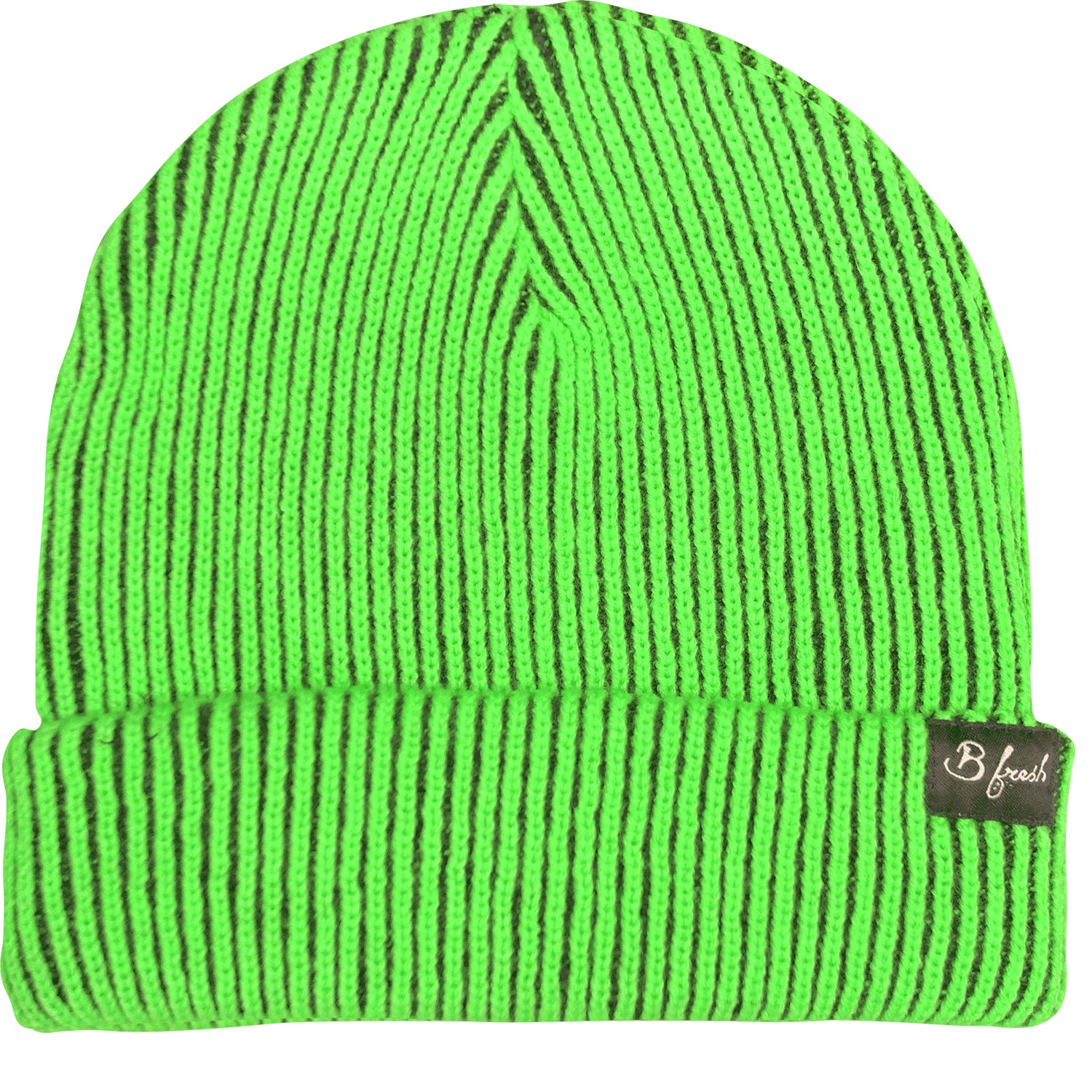 The Mickey Retro Green Beanie Ski Stocking Cap Winter Hat. B Fresh Gear.