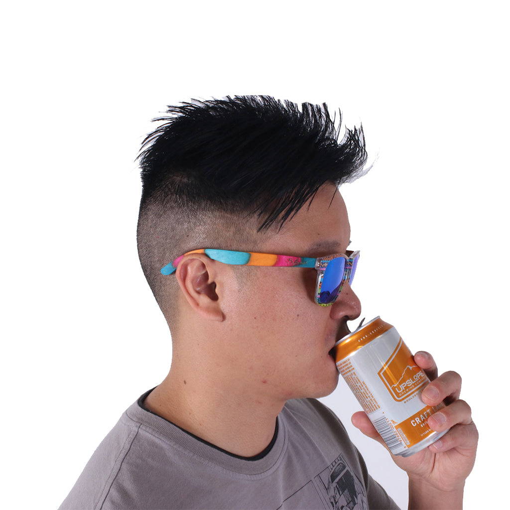 Honey Drippers - Wooden Sunglasses - Colored Skateboard - B Fresh