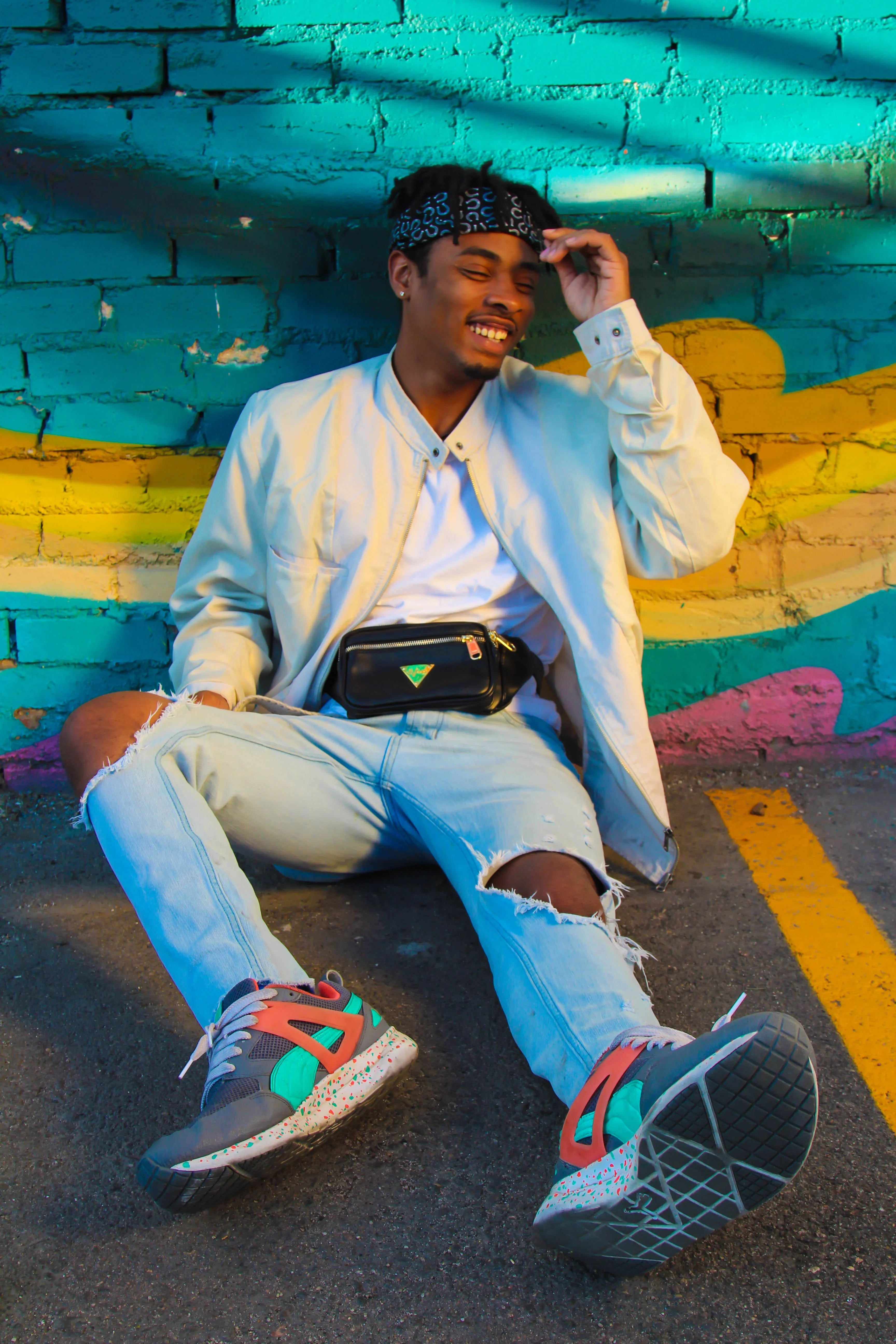 The Escobar Black Faux Leather Fanny Pack Bum Bag | 80's 90's
