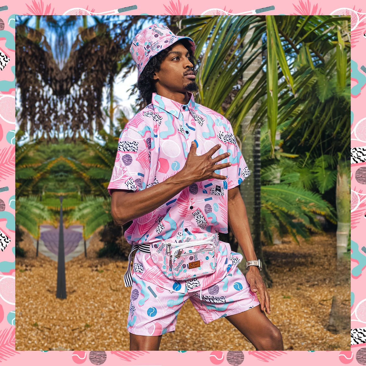 All That Racket - Reversible Bucket Hat - B Fresh Gear