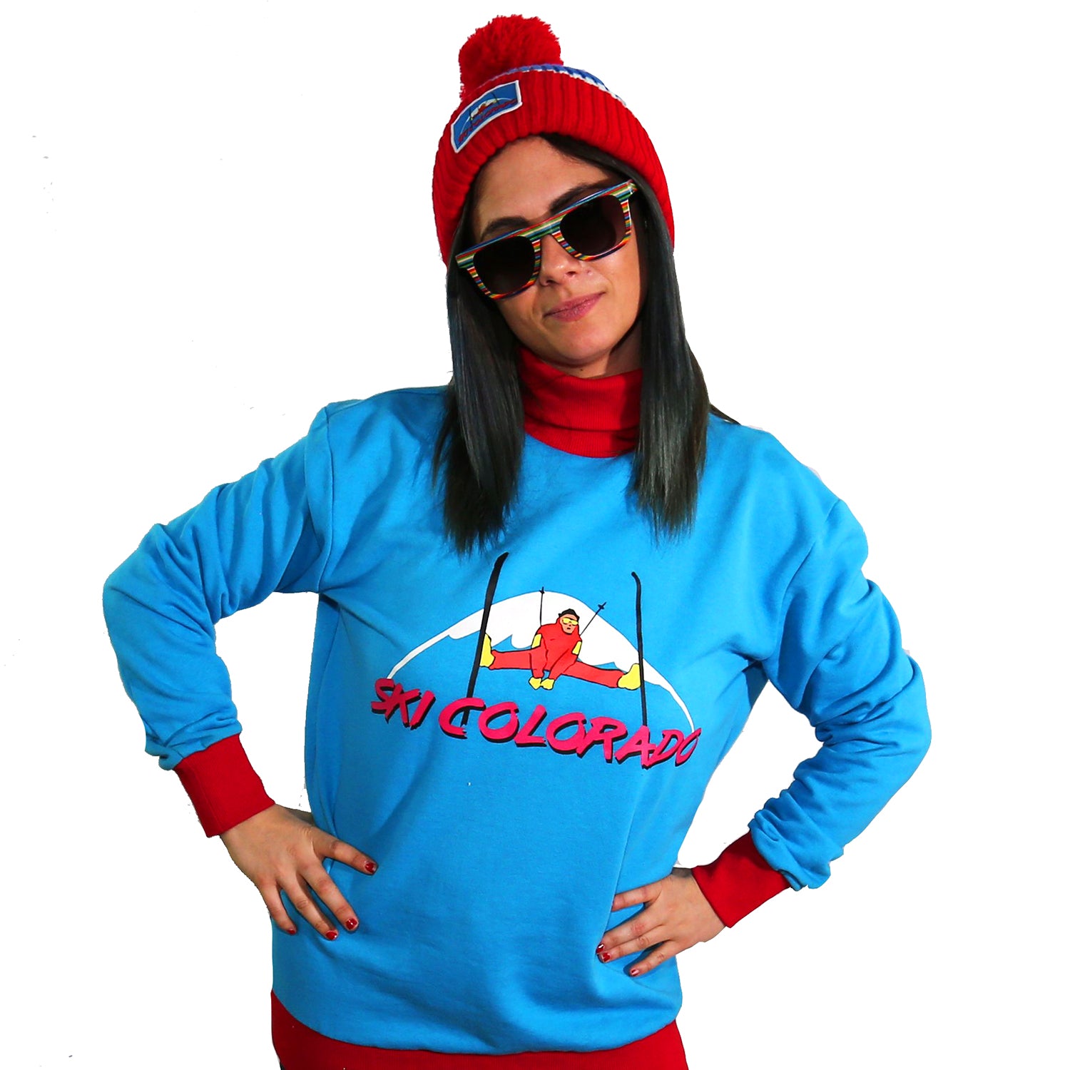 Ski Colorado - Vintage Retro Turtleneck Sweater