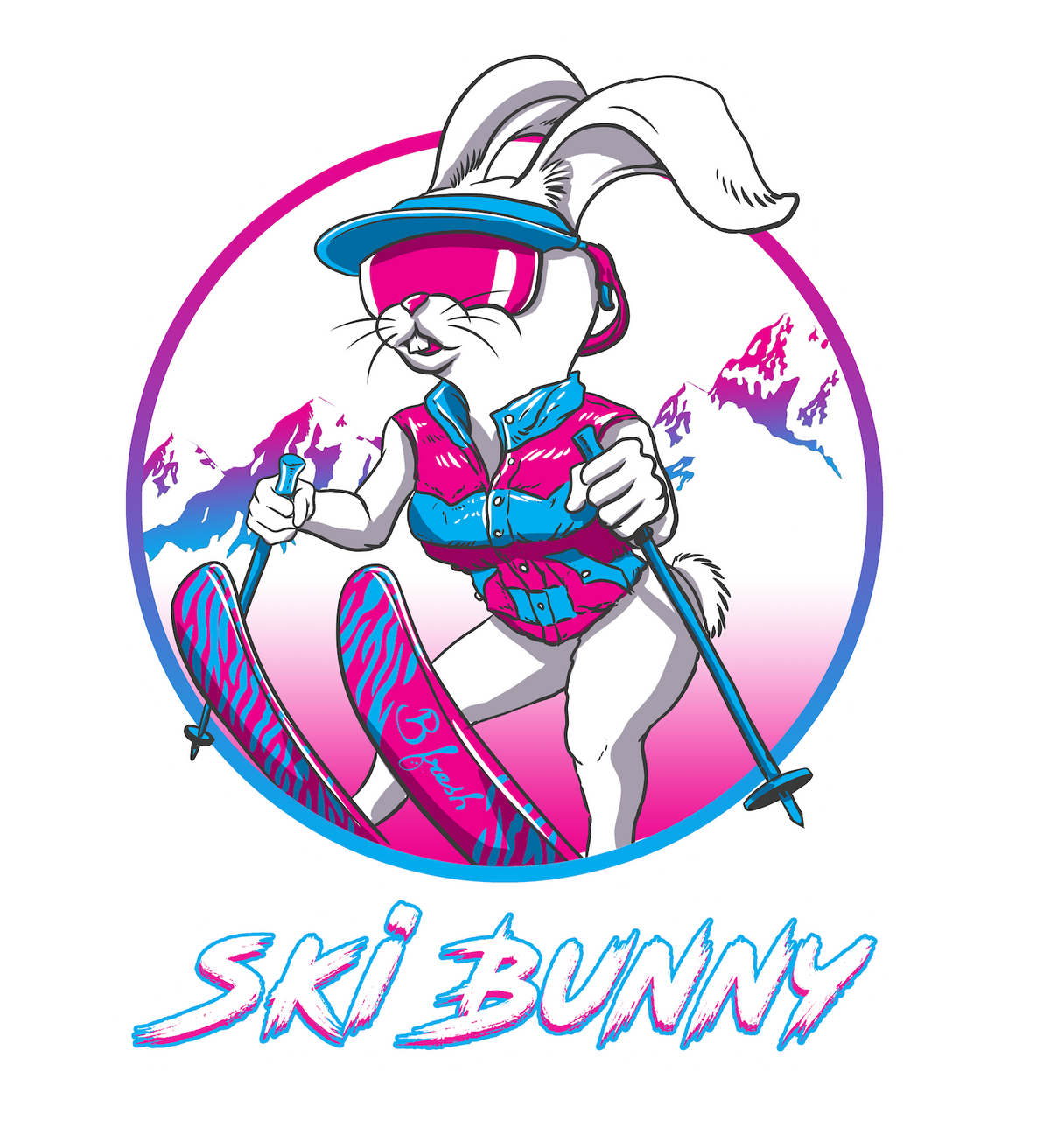 Ski Bunny - Sticker