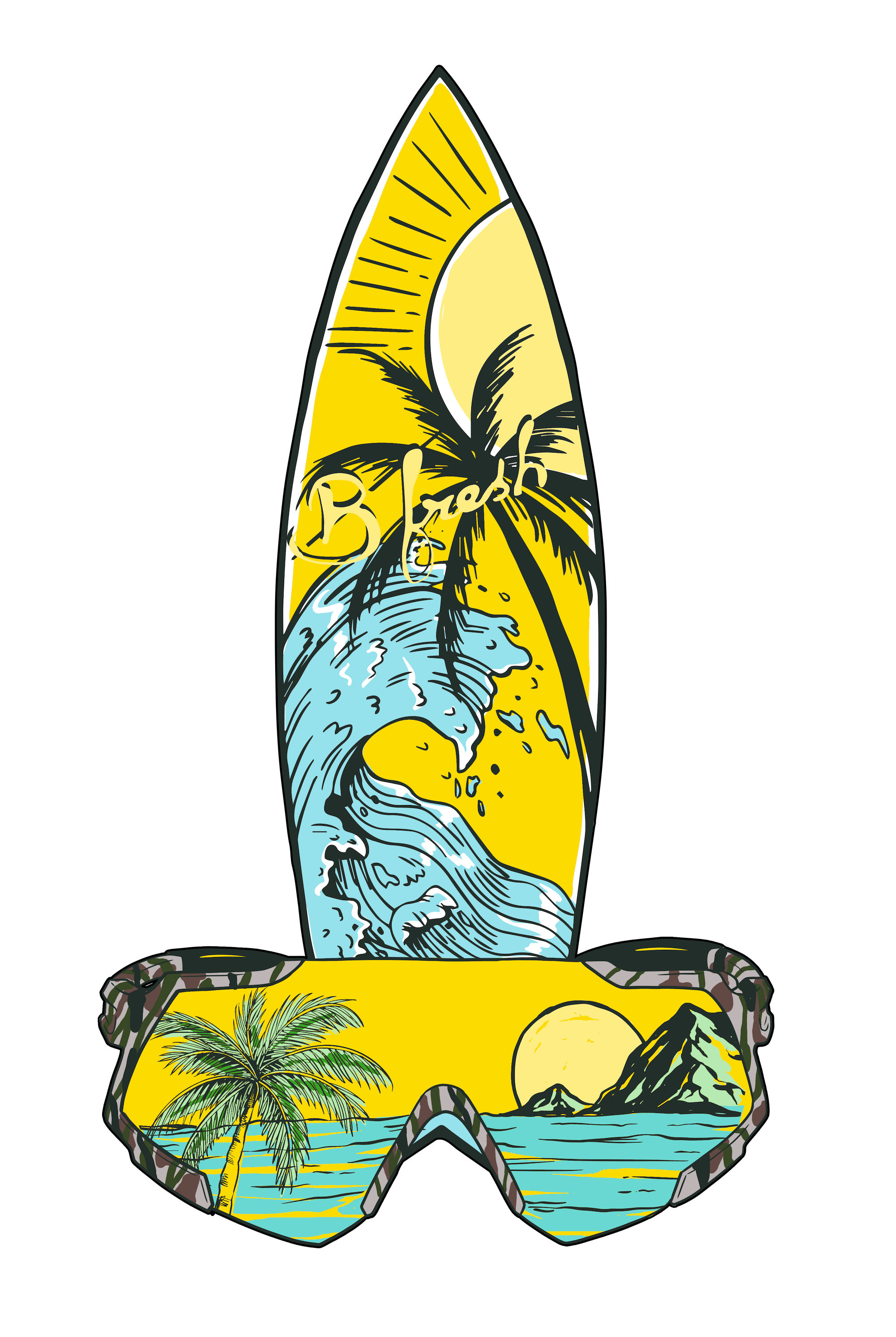 Surfs Up - Sticker