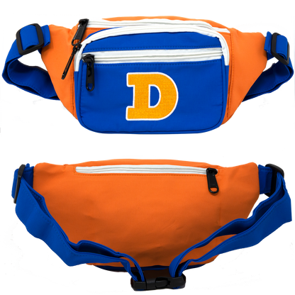 Mile High Salute Fanny Pack - Retro throwback vintage denver football fanny pack. Blue orange white game day broncos throwback mile high salute bum bag fanny pack. B Fresh Gear