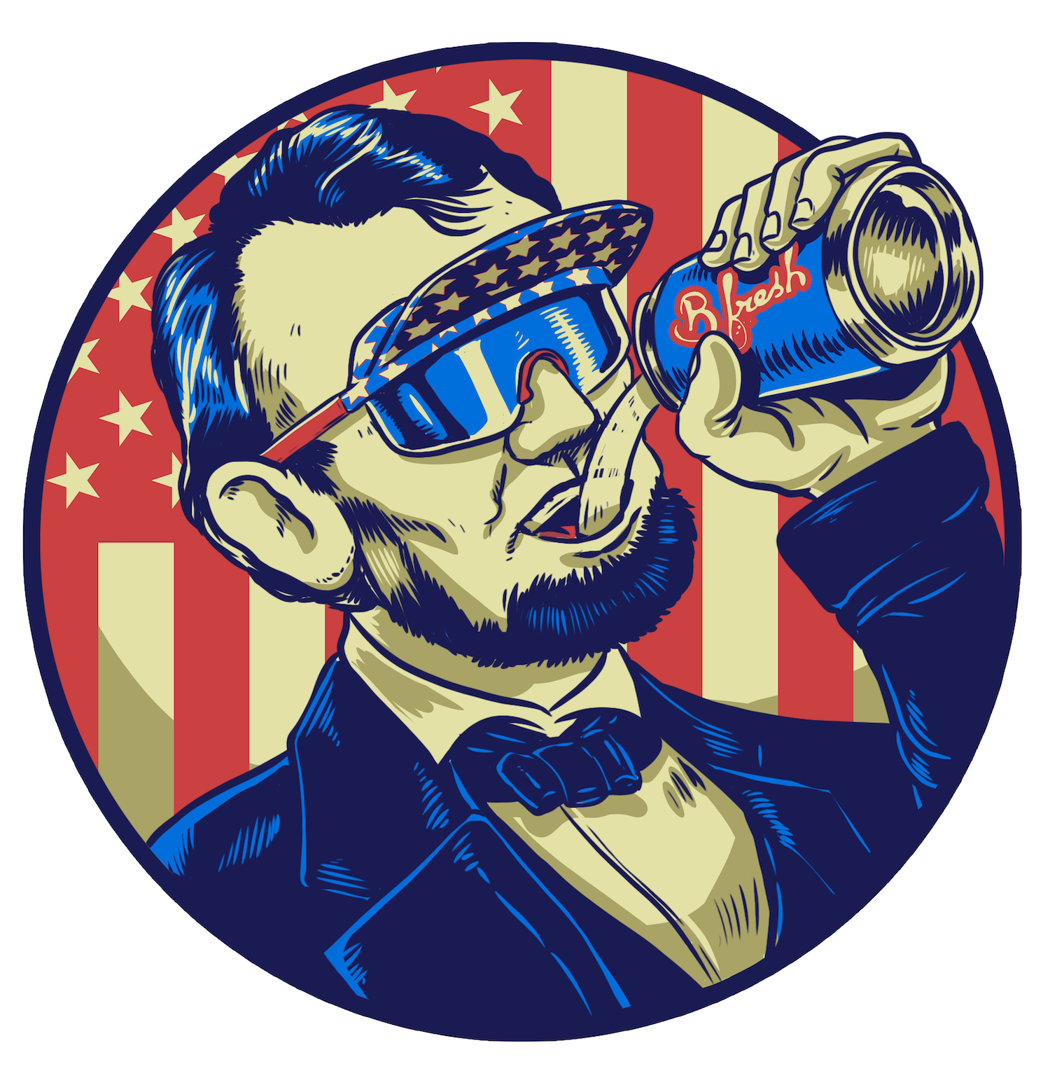 Abe Drinkin' - Sticker