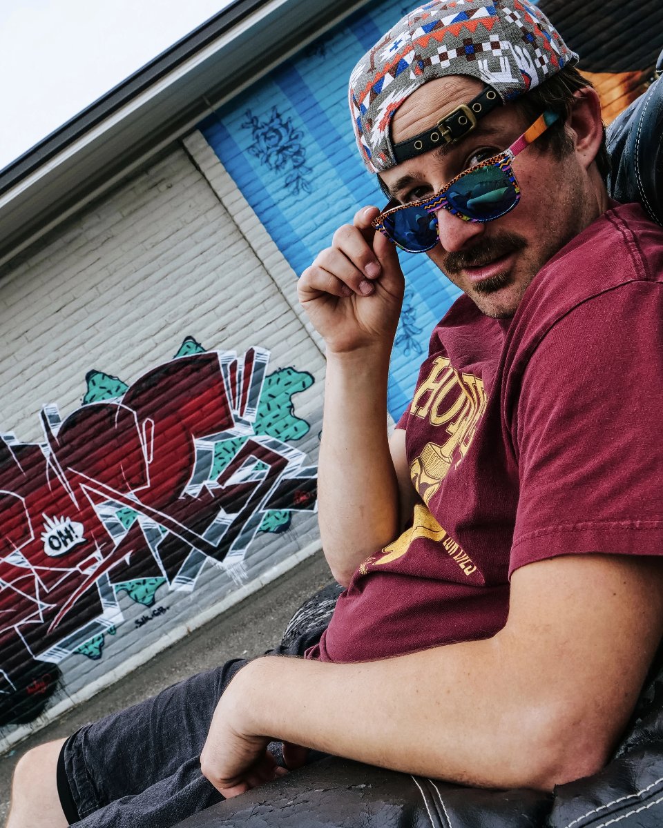 Honey Drippers - Wooden Sunglasses - Colored Skateboard - B Fresh