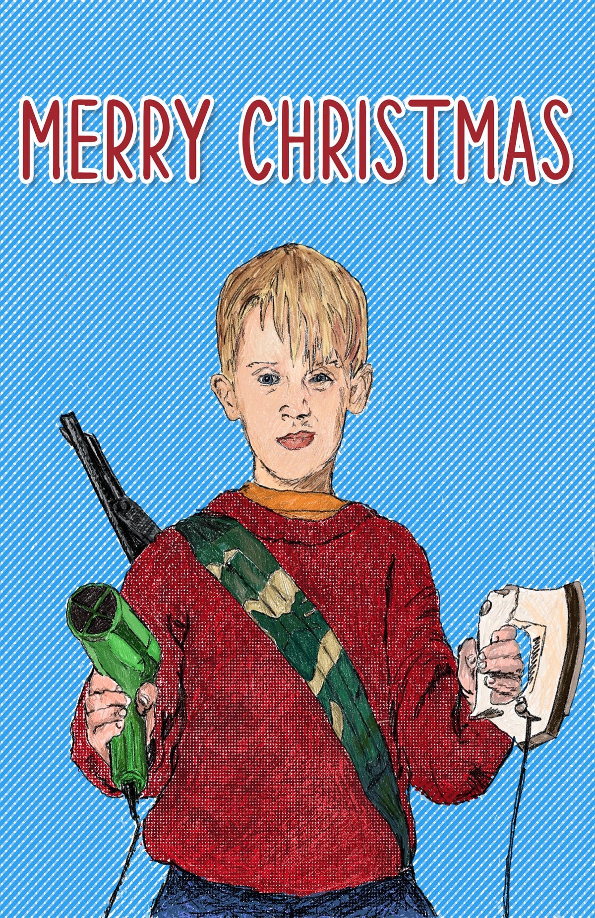 Kevin McCallister Christmas card Home Alone greeting cards retro holiday card iconic holiday cards
