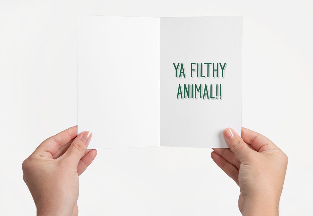 retro themed holiday greeting cards 90s Christmas card