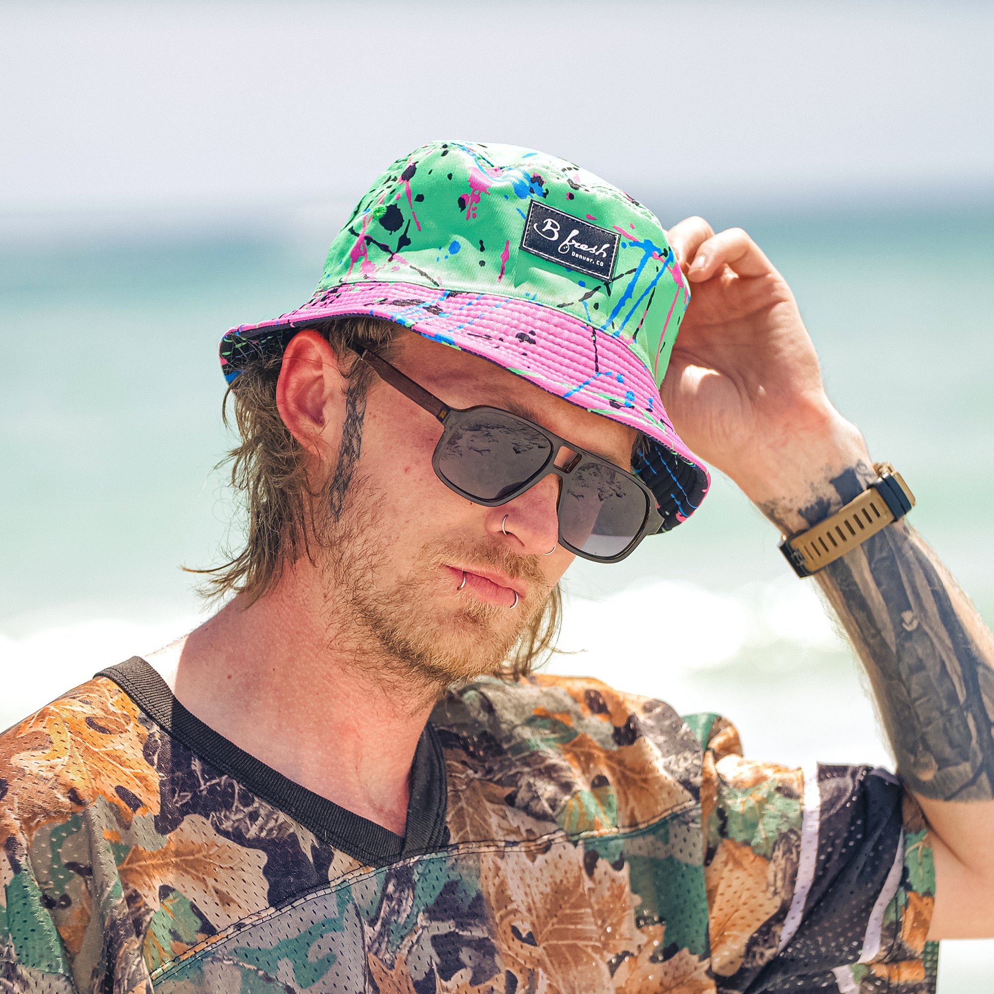 90's Splatter - Reversible Bucket Hat