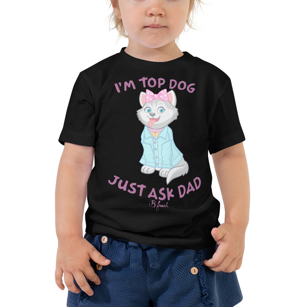 Top Dog Husky - Toddler Short Sleeve Tee