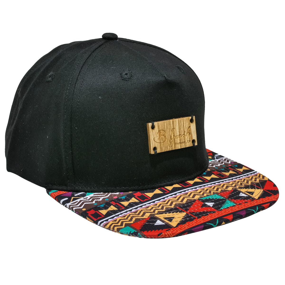 Tribe Called B Fresh Tribal Aztec 80s Southwestern Old School Flat Bill Hat.
